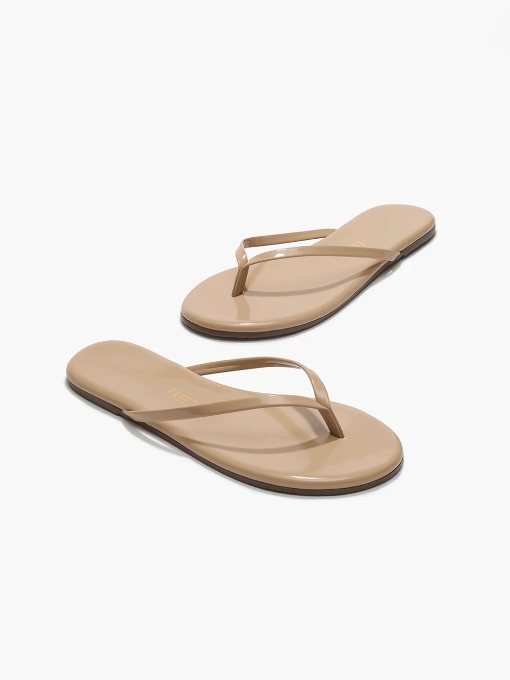 TKEES Lily Glosses Flip Flops Sunkissed Tan Size 9